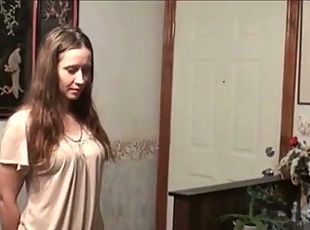 Girl is lectured and otk spanked
