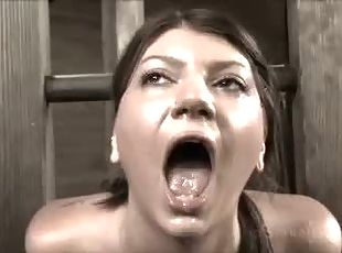 Drooling bitch Cassandra Nix fucked from behind